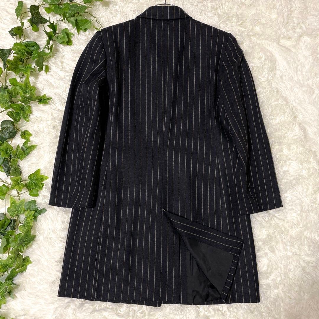 ★送料無料★✨Les Copains　ラマウール ストライプ チェスターコート