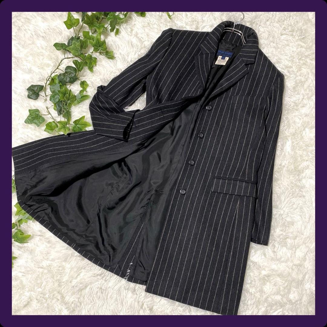 ★送料無料★✨Les Copains　ラマウール ストライプ チェスターコート