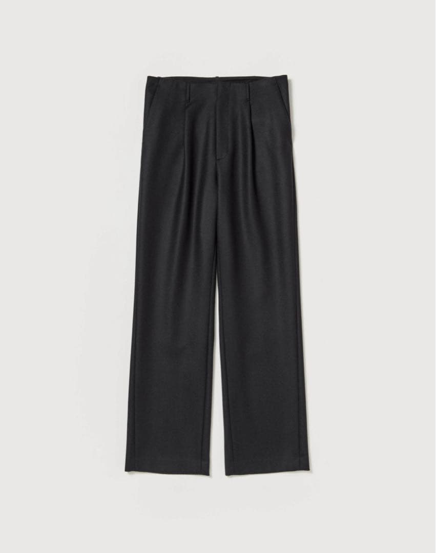 パンツ AURALEE LIGHT MELTON ONE-TUCK SLACKS
