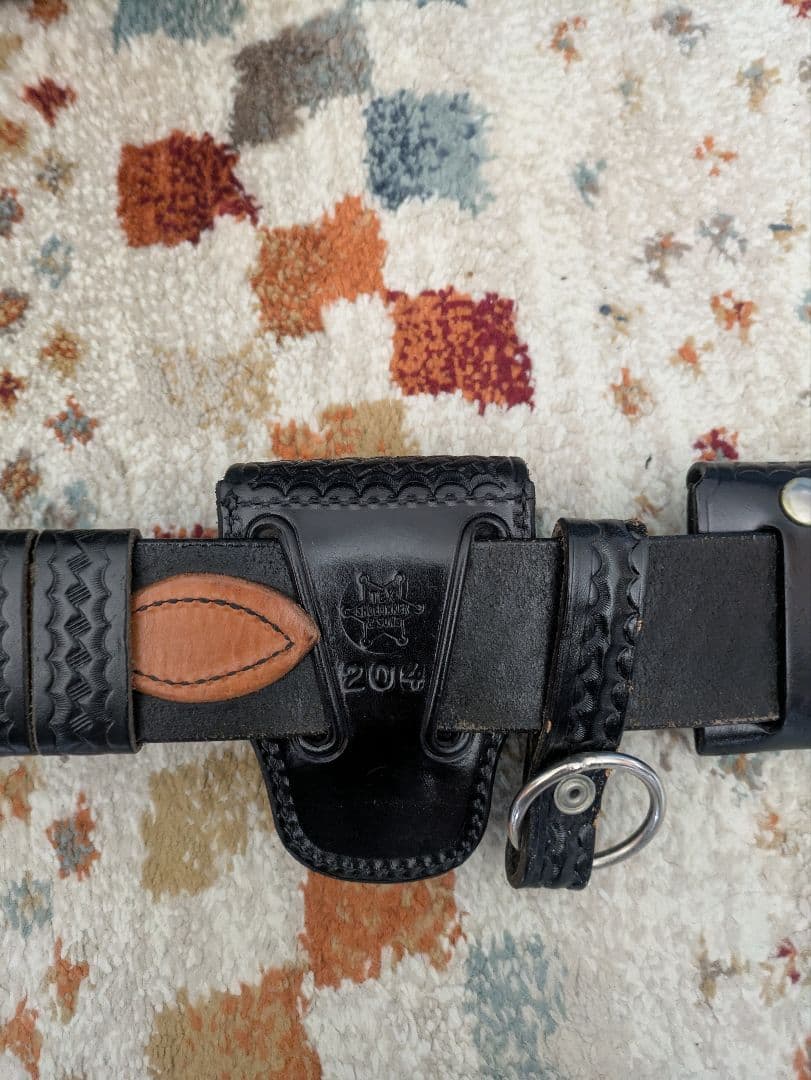 Bianchi レザー ホルスター付きベルト 一式