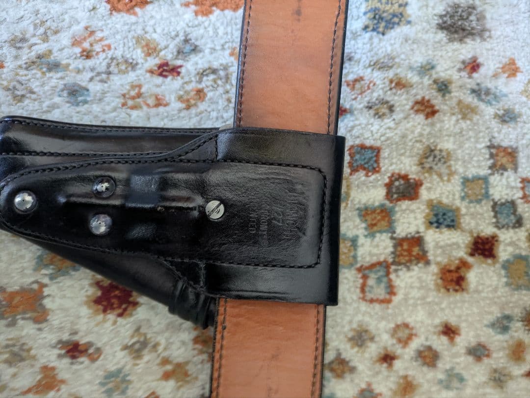 Bianchi レザー ホルスター付きベルト 一式
