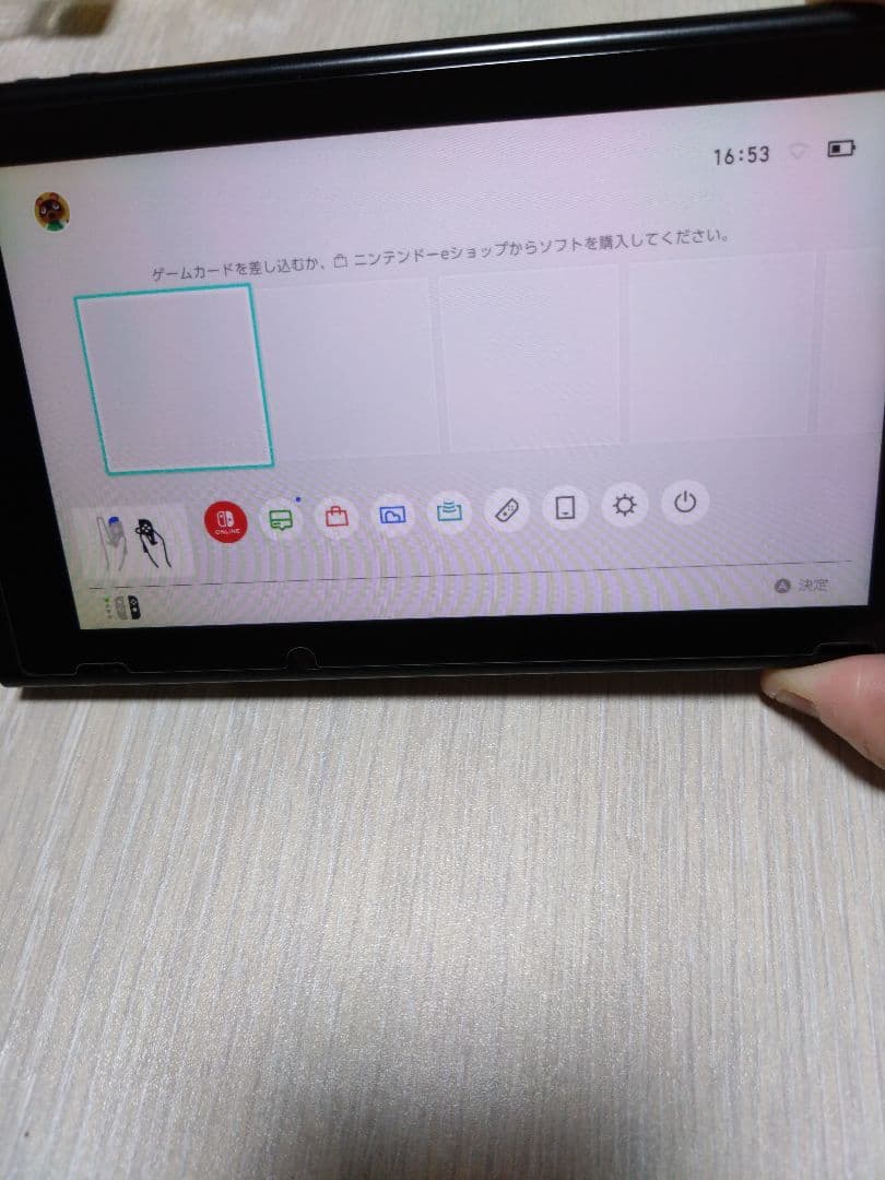 【ジャンク】Nintendo switch 本体 画面焼け、コントローラー剥げ有