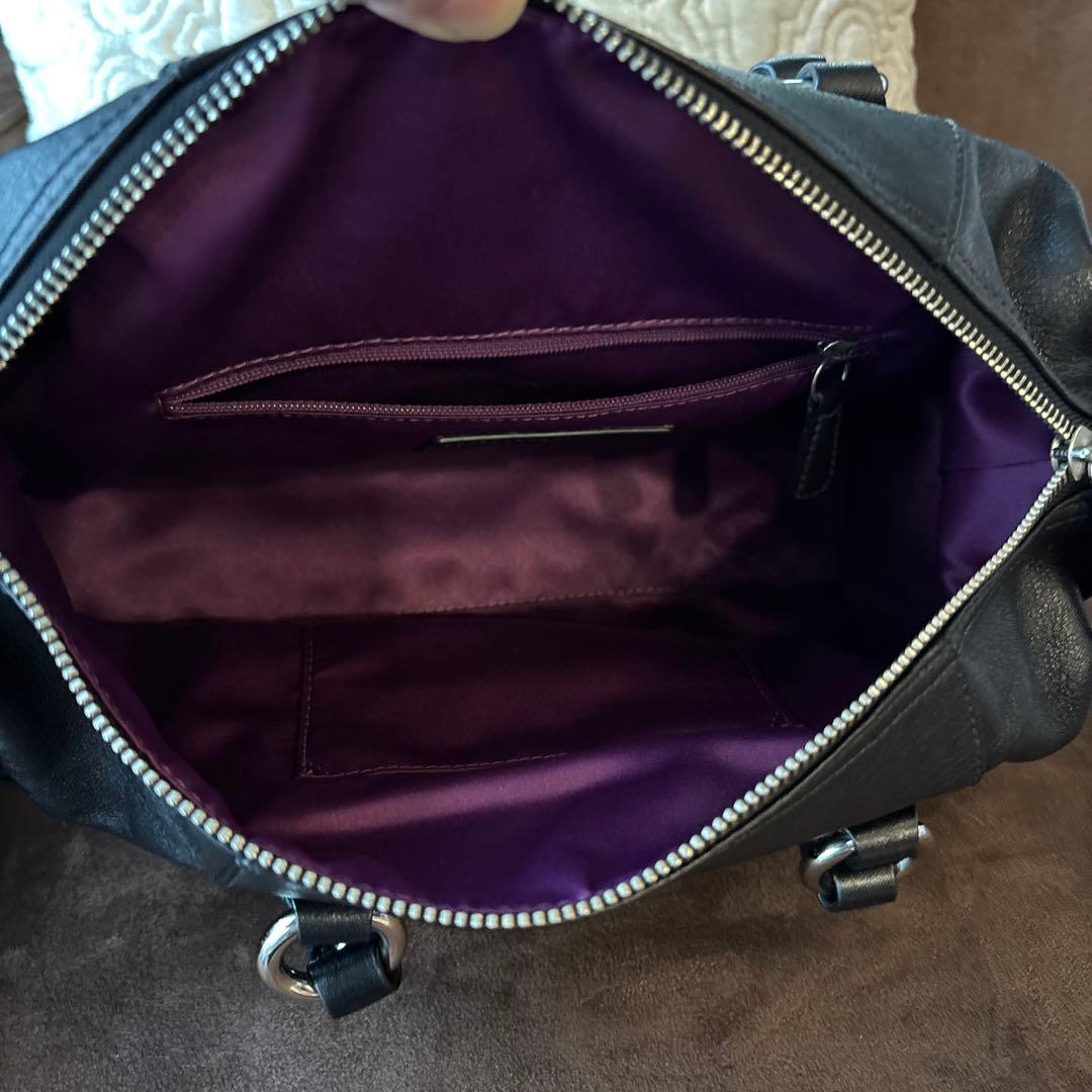 Coach 黒 レザー ショルダーバッグ