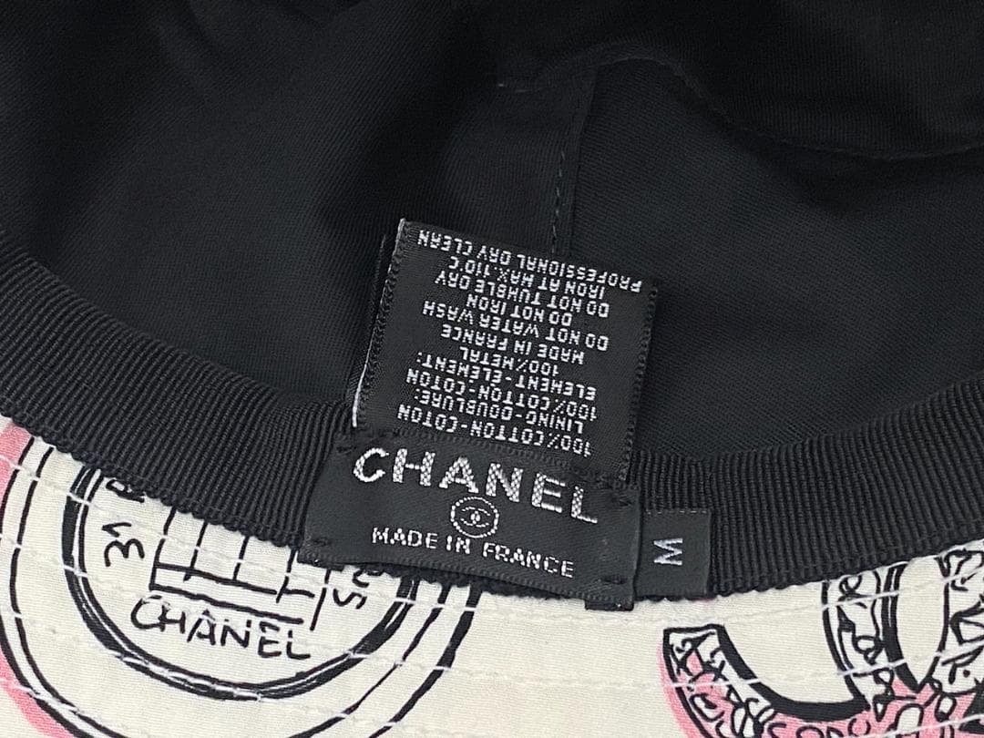 値下 CHANEL シャネル コットン バケットハット