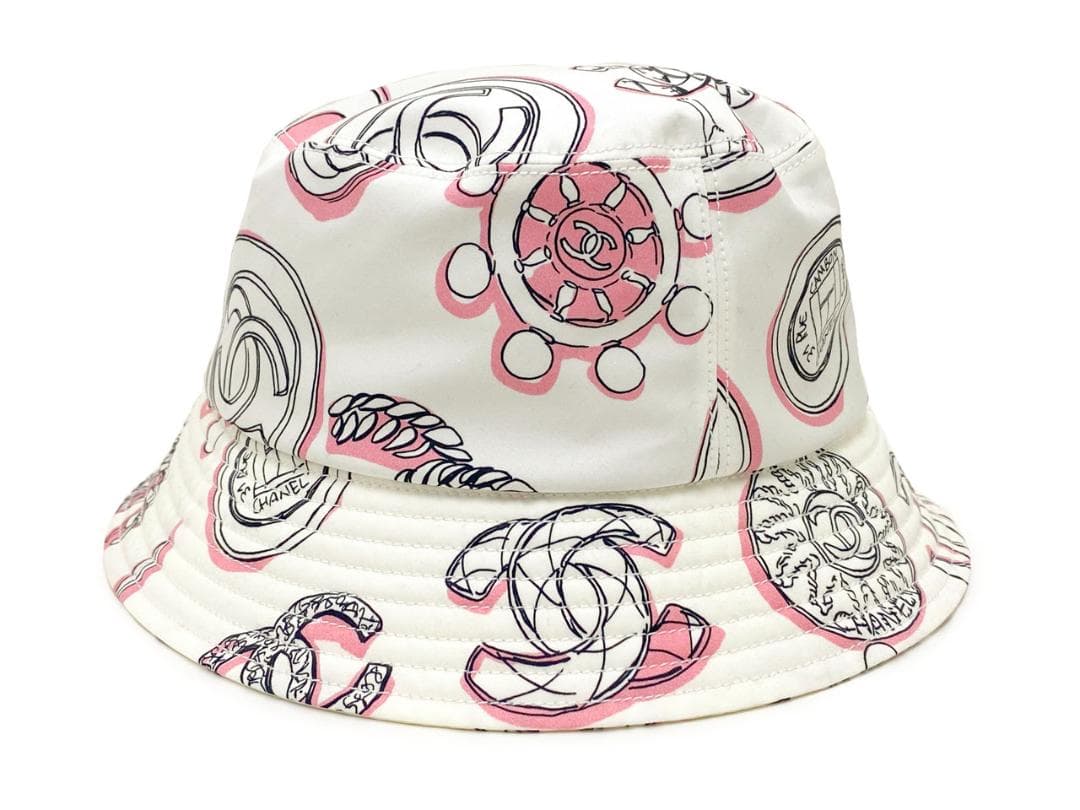 値下 CHANEL シャネル コットン バケットハット
