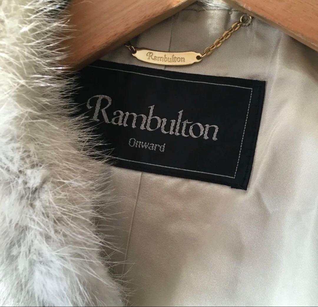 高級ミンク毛皮コート　オンワード　グレイジュ