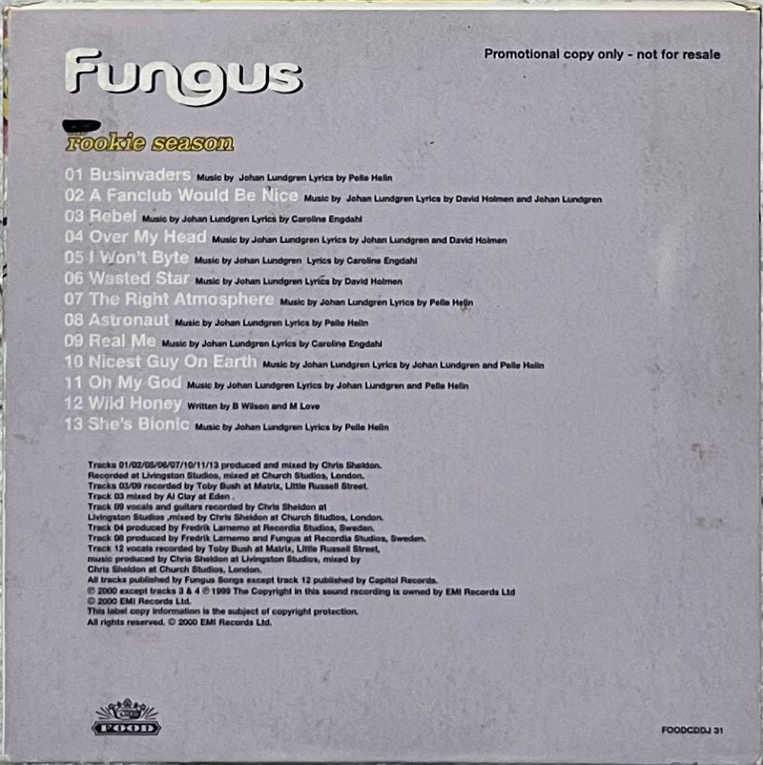 洋楽 Fungus The Rookie Season Food Sweden CD