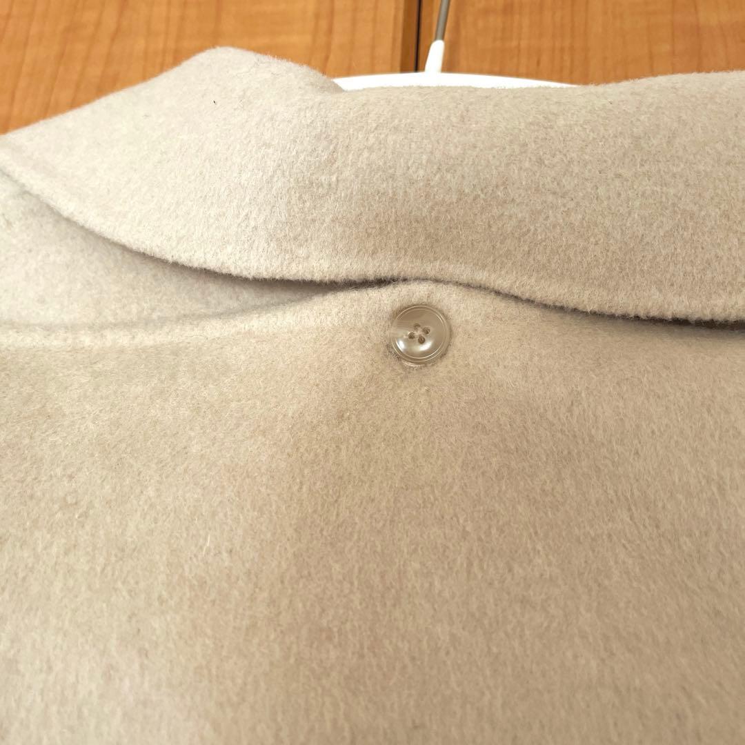 【ZARA】ザラ ZWコレクション ウール混紡オーバーサイズスカーフコート M