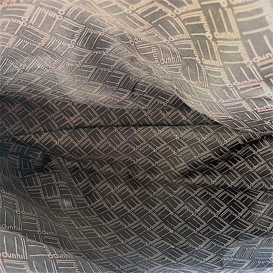 【大容量】dunhill ダンヒル　ボストンバッグ　2way シボ革　黒　金ロゴ