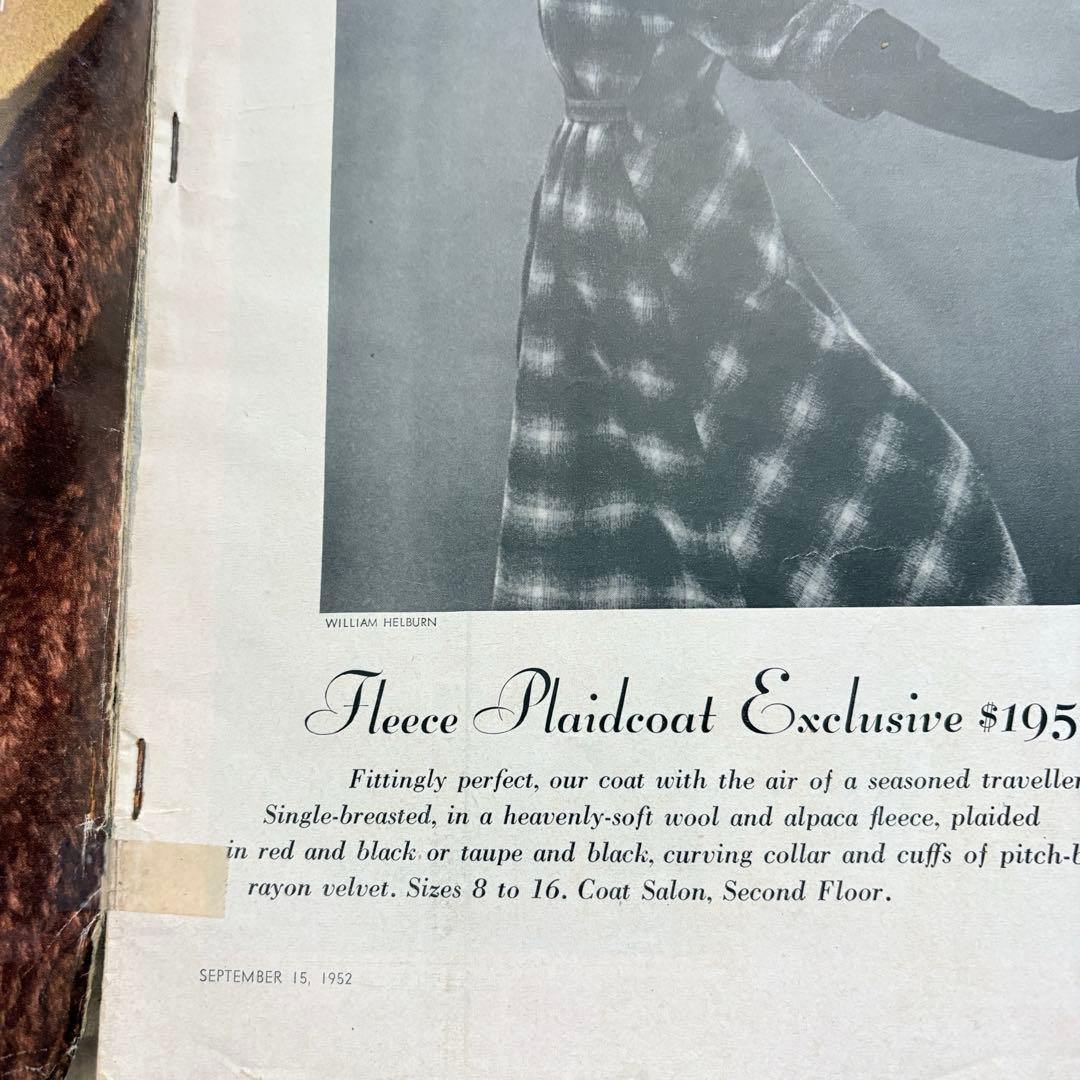 【洋書・希少】ヴィンテージ VOGUE 1953年9月号