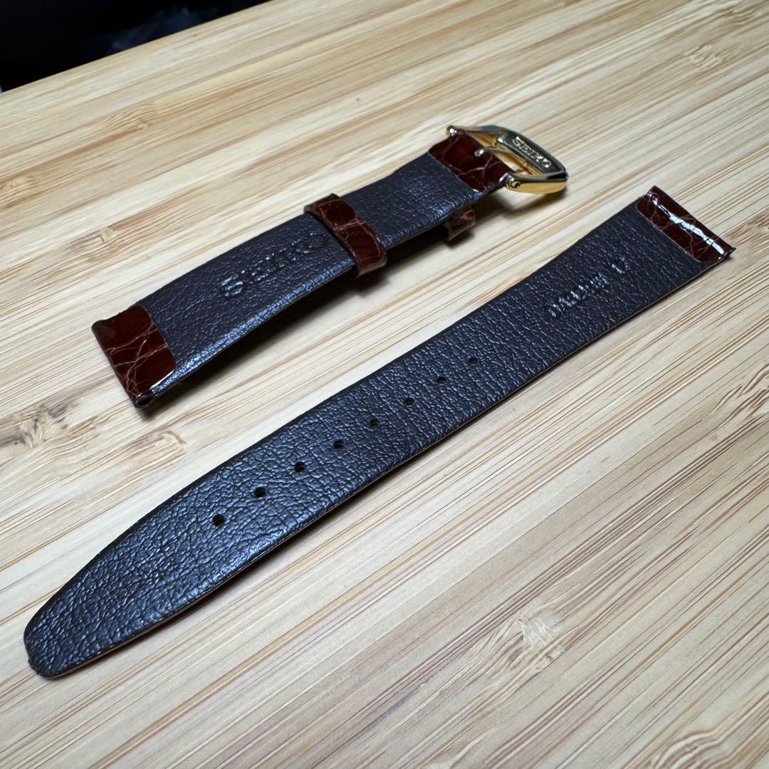 17mm セイコー ベルト ワニサイド DA62&DA51 2本セット