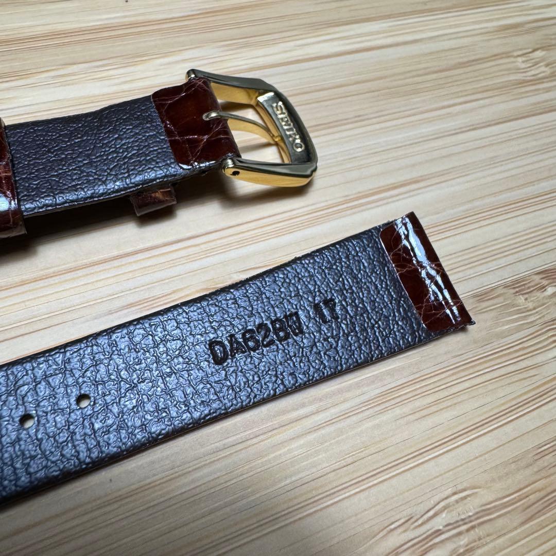 17mm セイコー ベルト ワニサイド DA62&DA51 2本セット