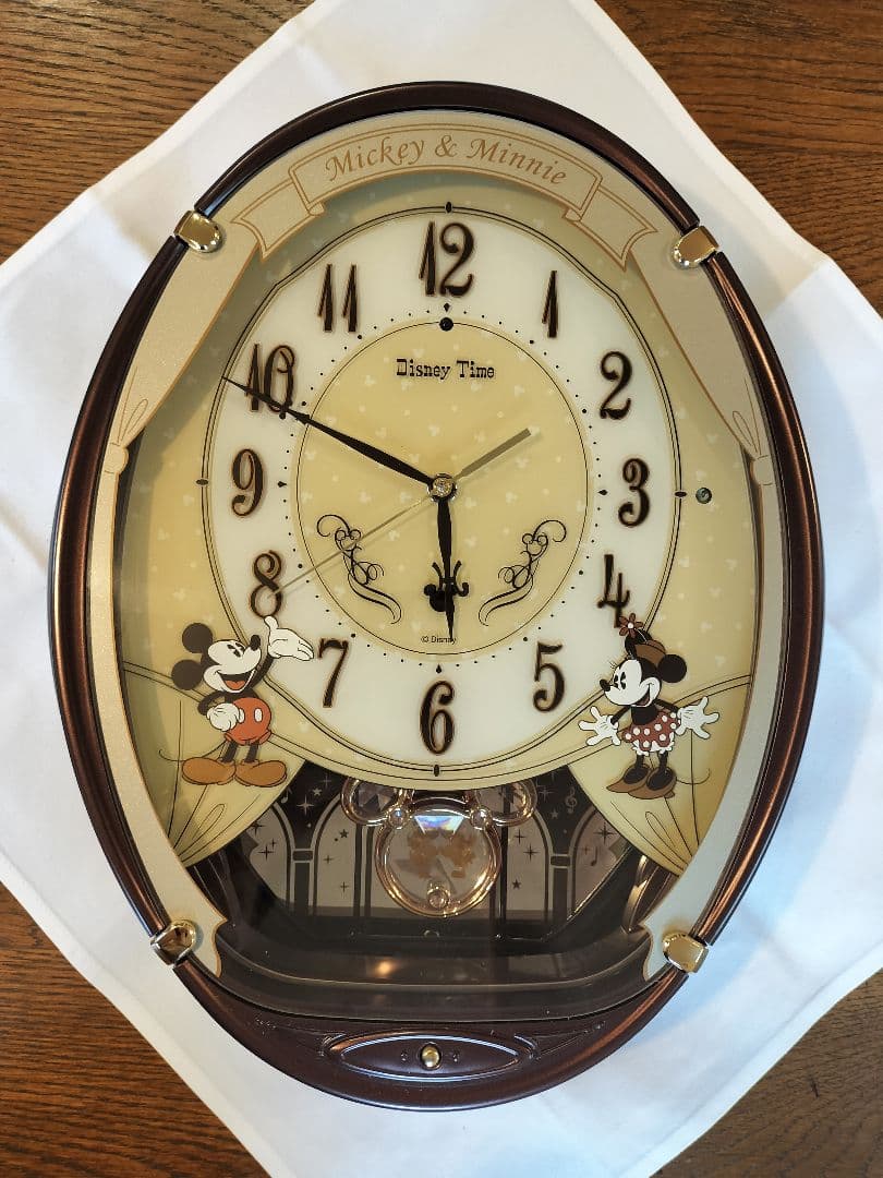 ディズニー ミッキー＆ミニー掛時計