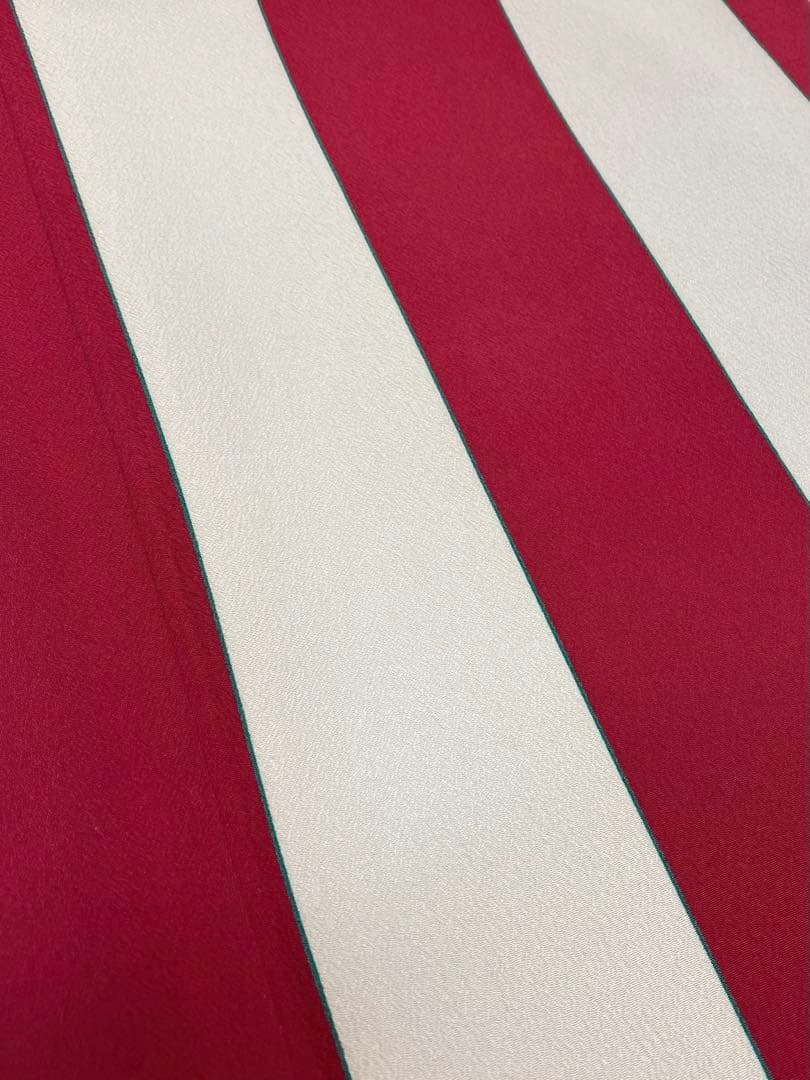 ポリエステル振袖 ストライプ柄 モダン 身丈166cm