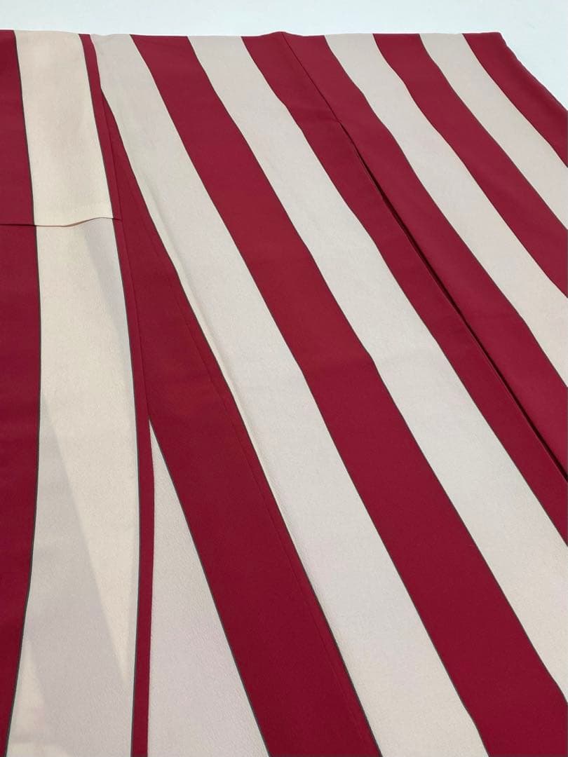 ポリエステル振袖 ストライプ柄 モダン 身丈166cm