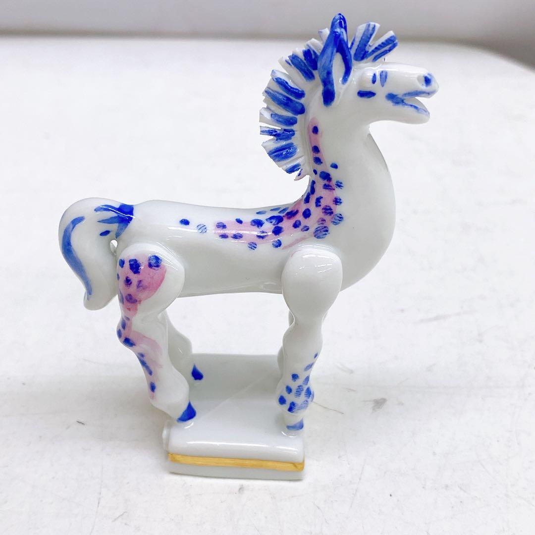 6AAM5 極美品 Meissen マイセン 干支シリーズ 午 うま 馬