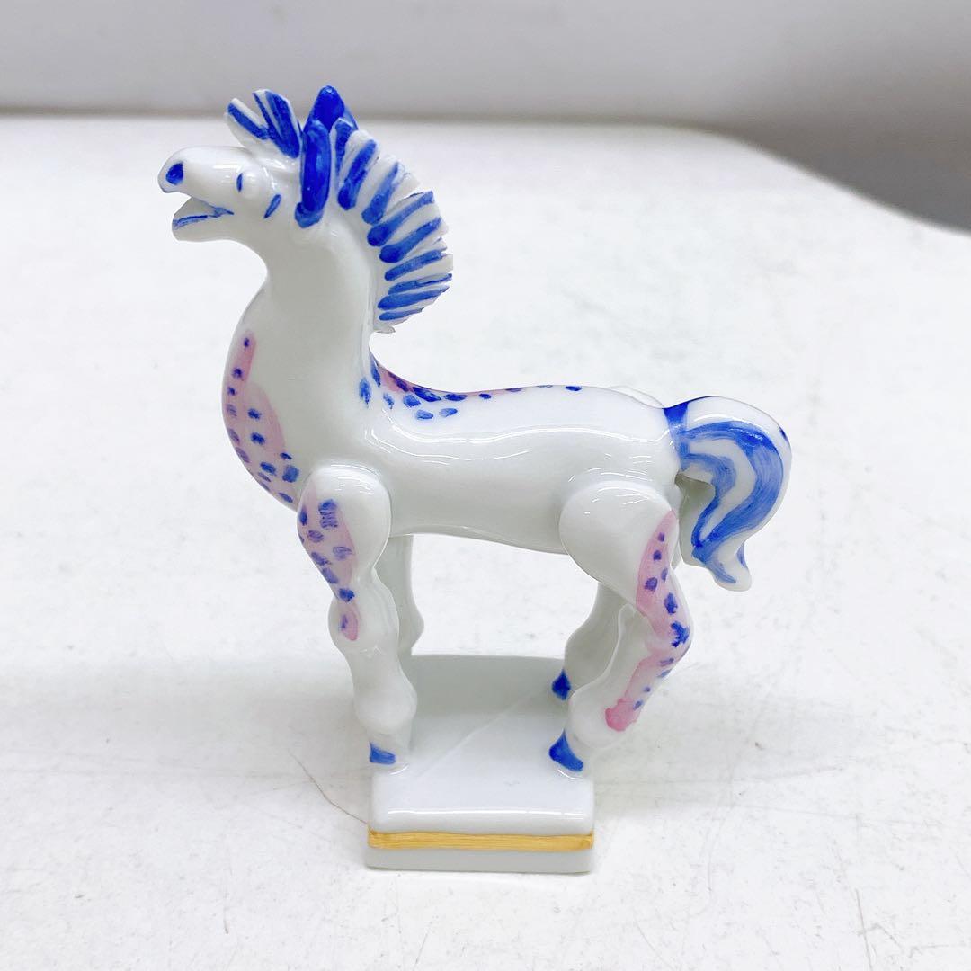 6AAM5 極美品 Meissen マイセン 干支シリーズ 午 うま 馬