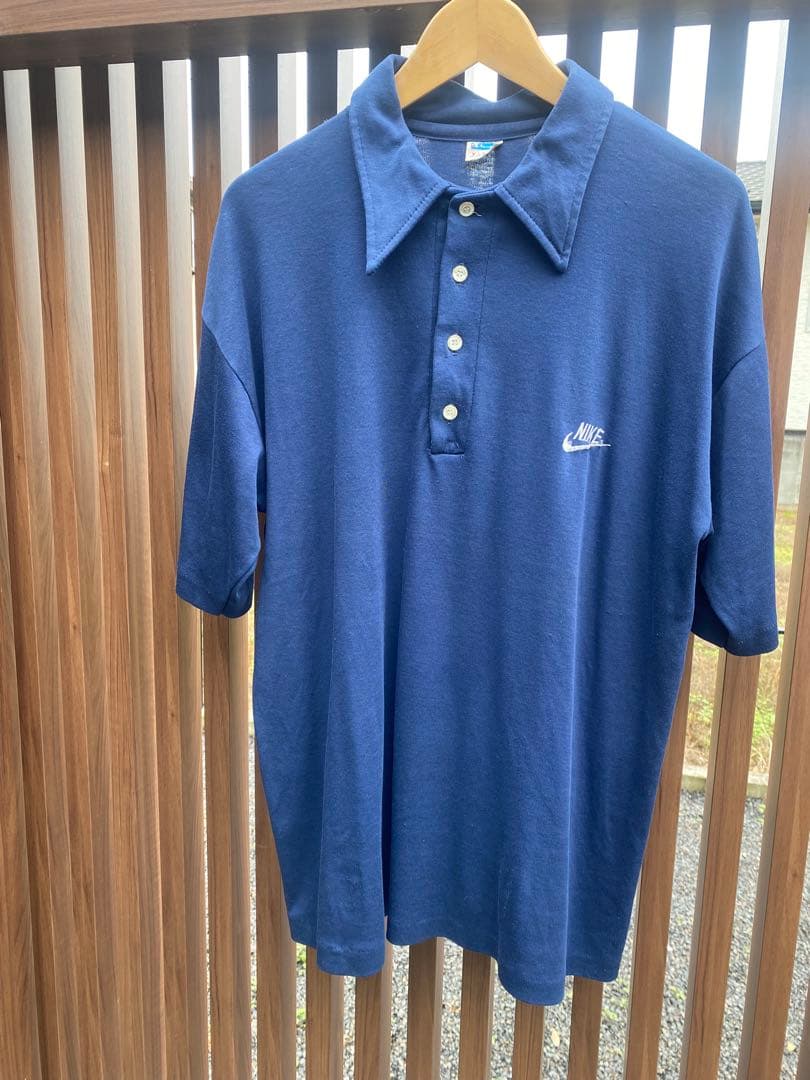 vintage 70's champion×NIKE Wネームポロシャツ