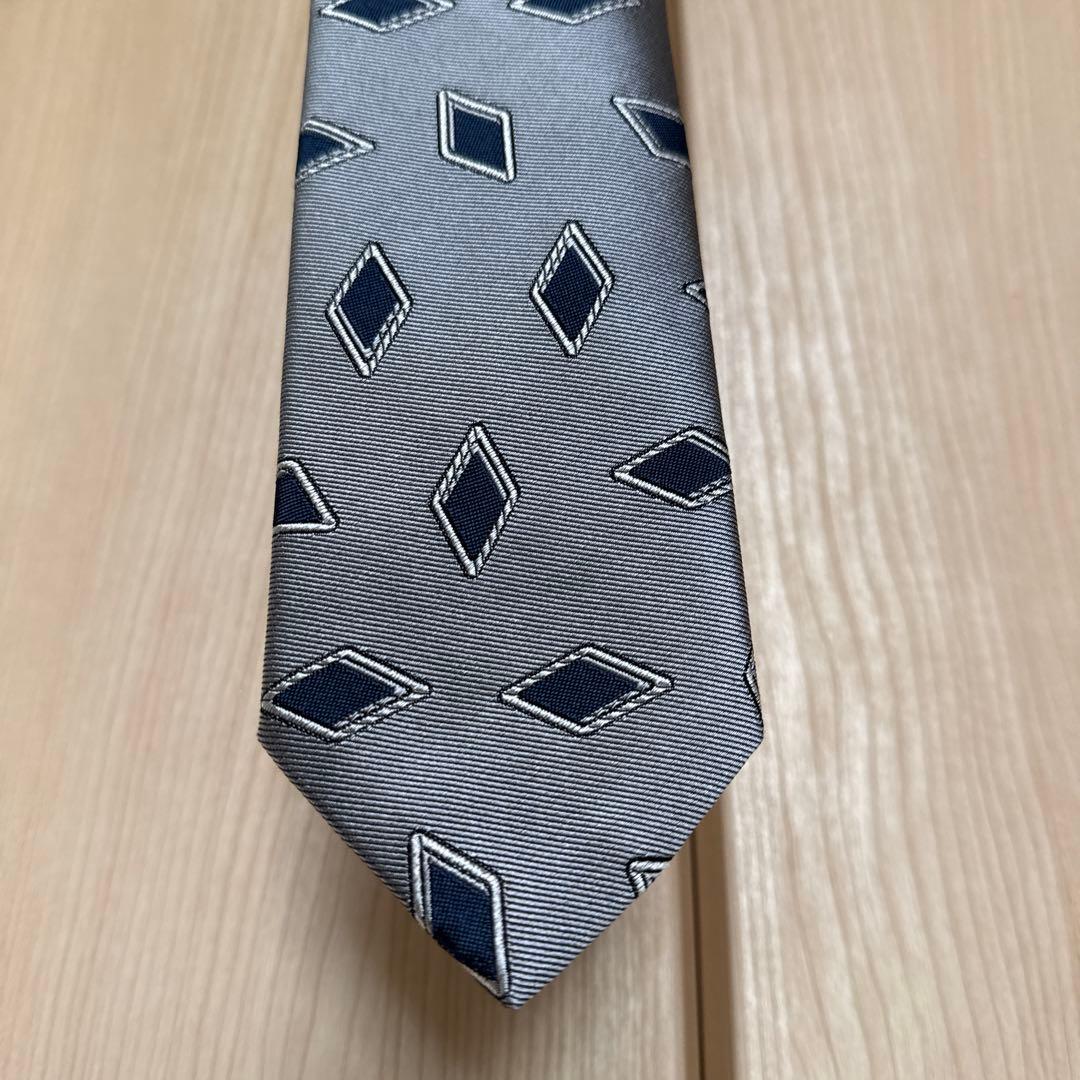 新品/FRANCO BASSI ダイヤモンドパターン ネクタイ