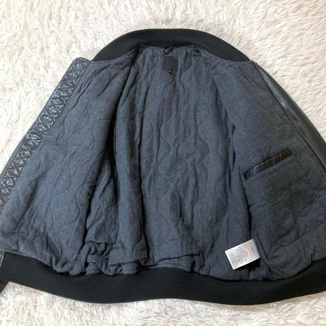 【良品OLD GAP】 カウレザー MA-1 人気ブラック　 L相当サイズ