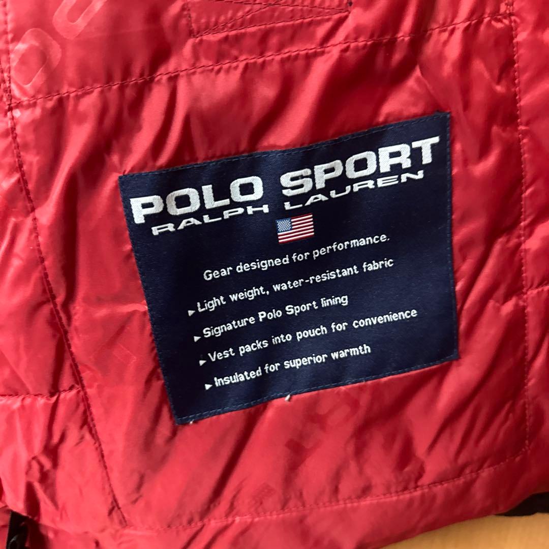 POLO SPORT ダウンベスト ネイビー
