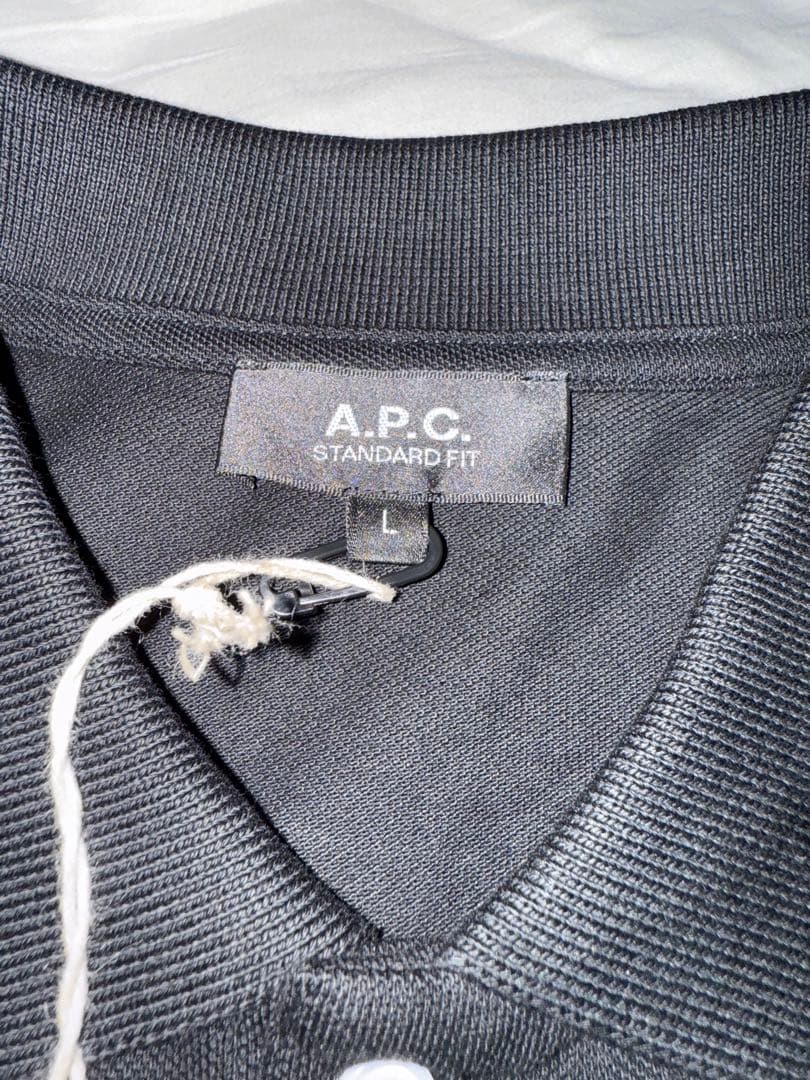 A.P.C. ブラック ポロシャツ L