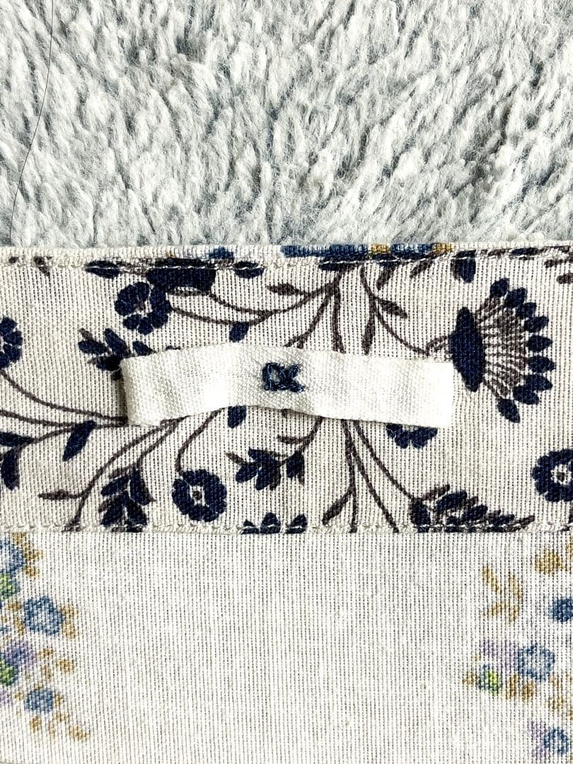 【45R】45rpm 綿100% インドカディ フラワープリントワンピース 2