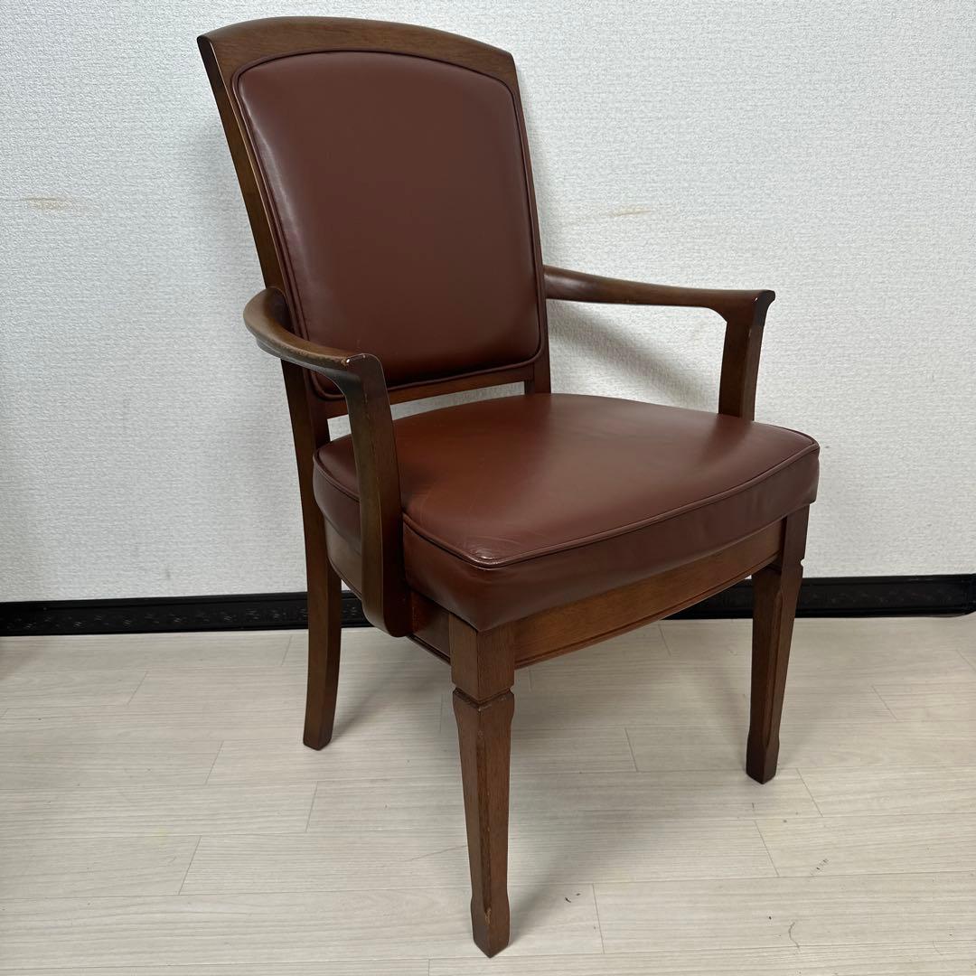 マルニ木工 地中海シリーズ 本革チェア ダイニングチェア アームチェア ※i4※