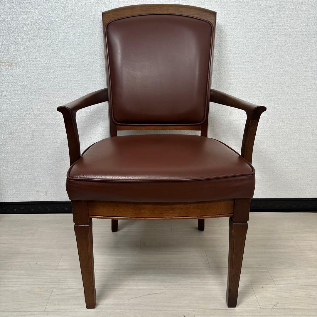 マルニ木工 地中海シリーズ 本革チェア ダイニングチェア アームチェア ※i4※