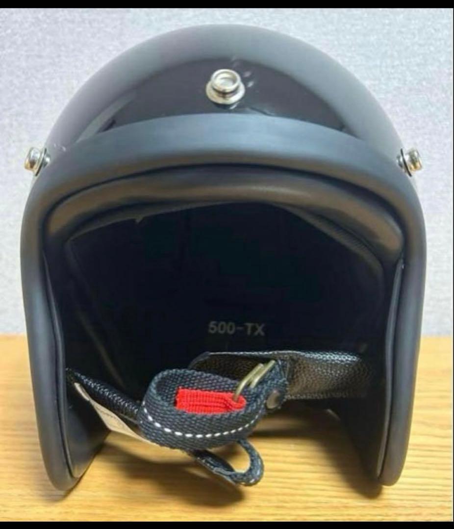 500TXタイプ ジェットヘルメットBUCO tt&co 黒、ブラック、XXL