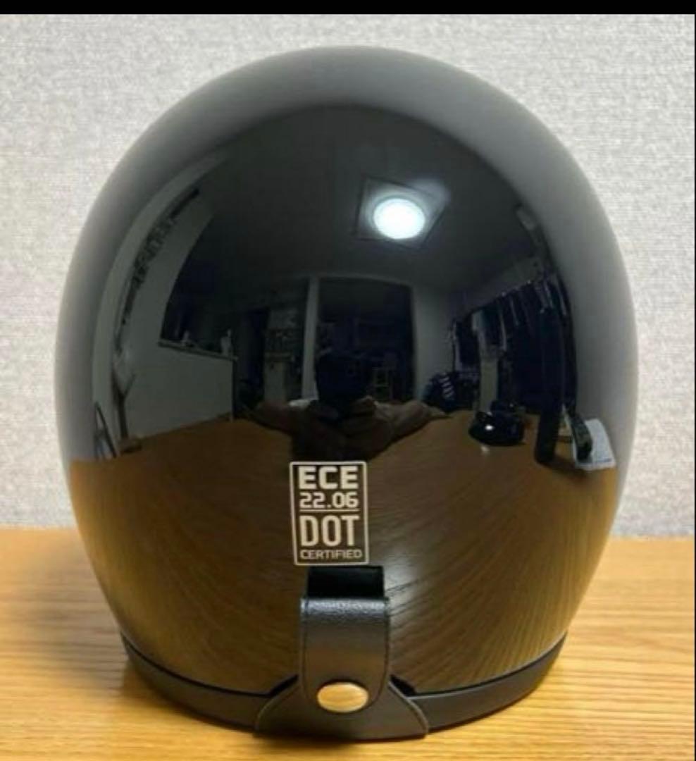 500TXタイプ ジェットヘルメットBUCO tt&co 黒、ブラック、XXL