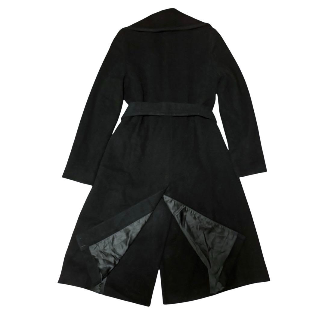 【SAKURA】ローレンラルフローレン　ロングコート　女優襟　ベルト　黒