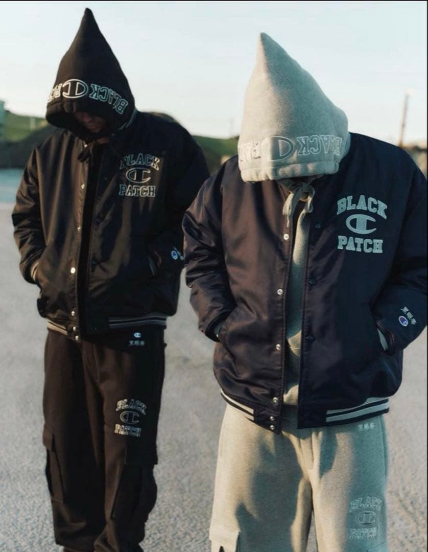 なななな！BLACK EYE PATCH×CHAMPIONコラボスタジャン