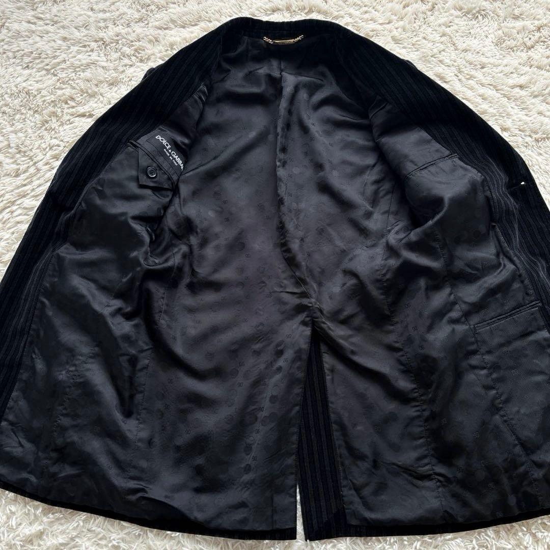 DOLCE&GABBANA ドルガバ ベロア生地 2B テーラードジャケット