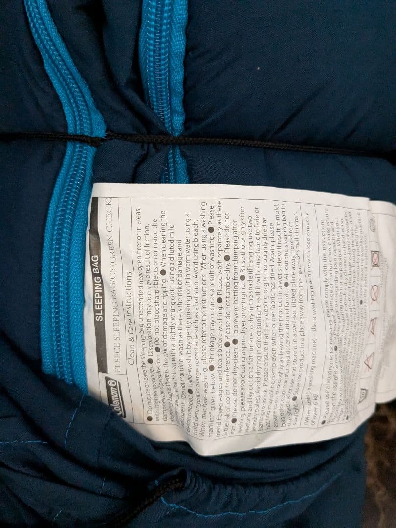 コールマン シュラフ FLEECE SLEEPING BAG/C5 C0 セット