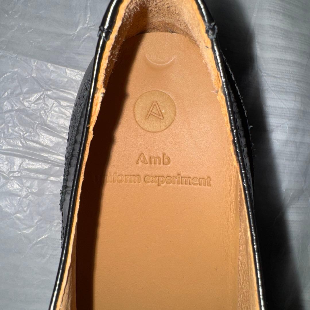 靴 uniform experiment AMB WING TIP SNEAKERS