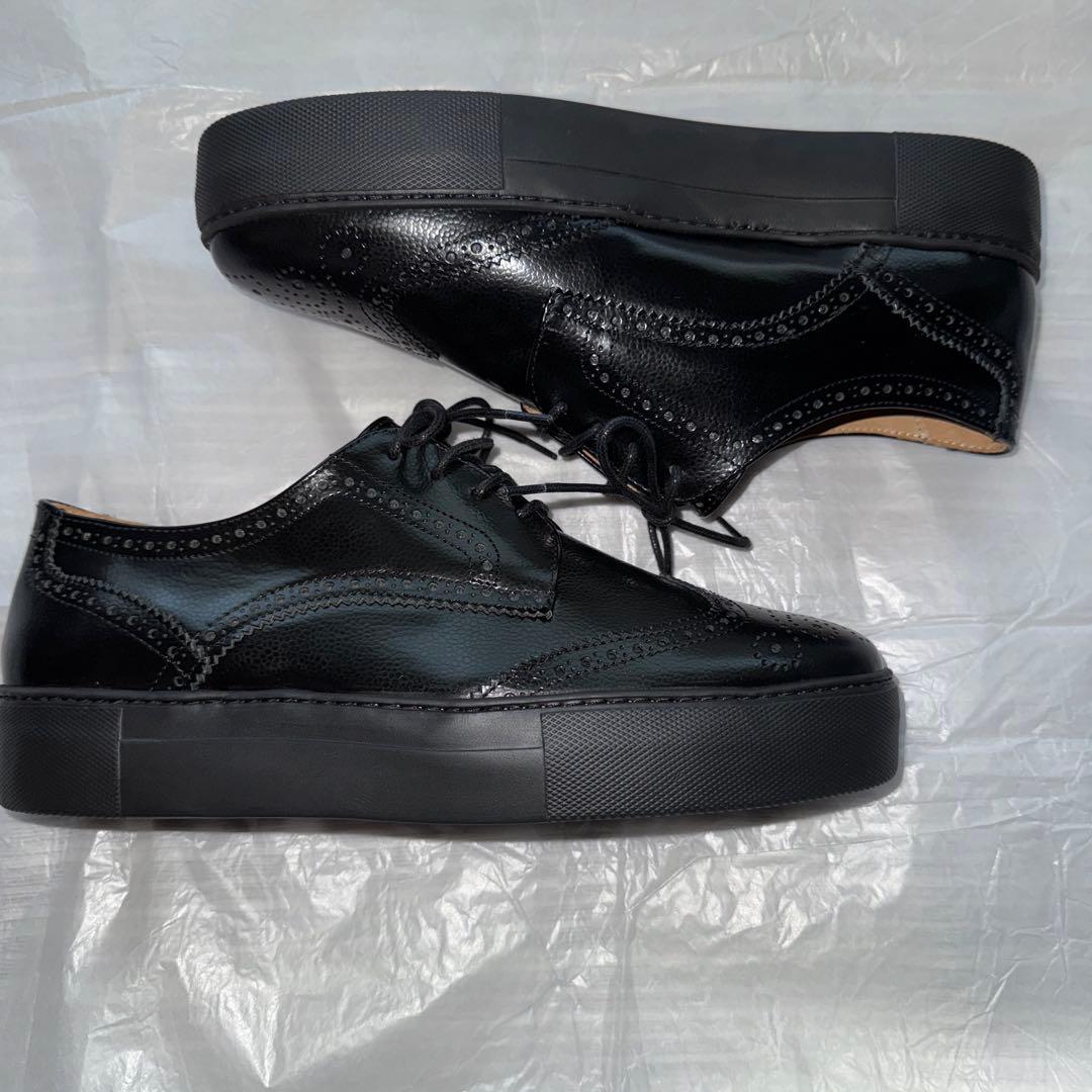 靴 uniform experiment AMB WING TIP SNEAKERS