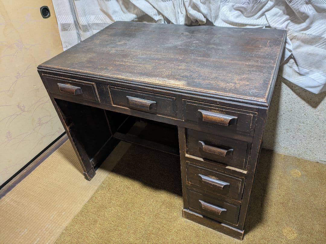 【大正時代以前】学習机 古道具 戦前 レトロ ビンテージ アンティーク 文机