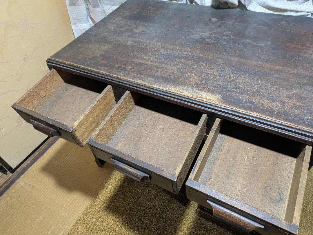 【大正時代以前】学習机 古道具 戦前 レトロ ビンテージ アンティーク 文机