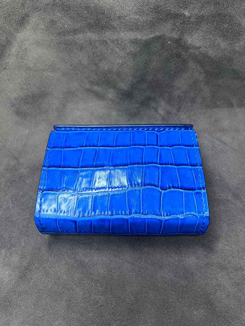 エムピウ ミッレフォッリエ　同型　革財布　クロコダイル型押しレザー