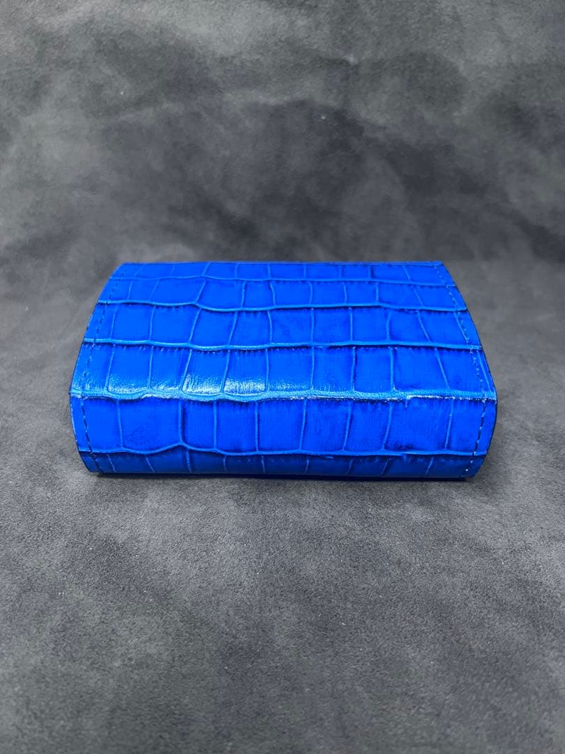 エムピウ ミッレフォッリエ　同型　革財布　クロコダイル型押しレザー