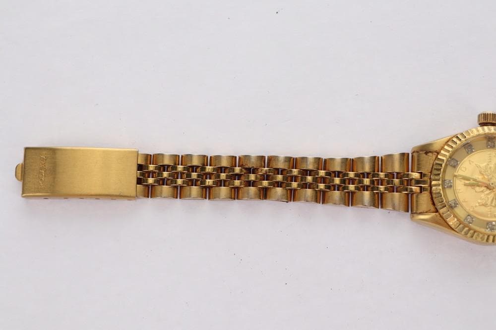 ◆RODANIA メープルリーフ金貨時計 ウォッチ 腕時計 09132