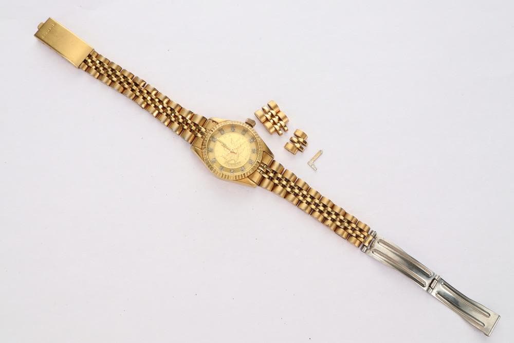 ◆RODANIA メープルリーフ金貨時計 ウォッチ 腕時計 09132