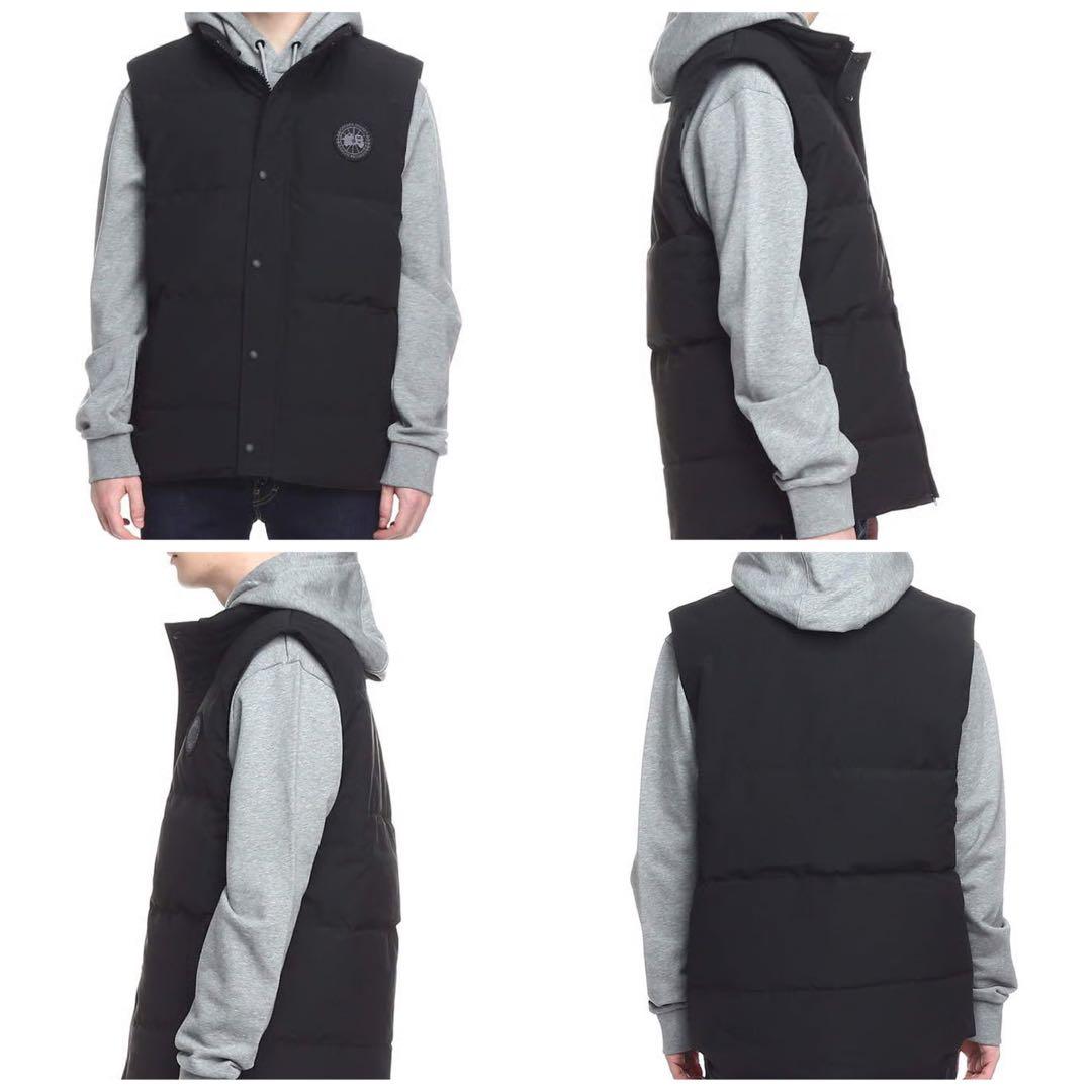 【極美品/希少】カナダグース ギャルソンベスト ブラックレーベル 黒 Sサイズ