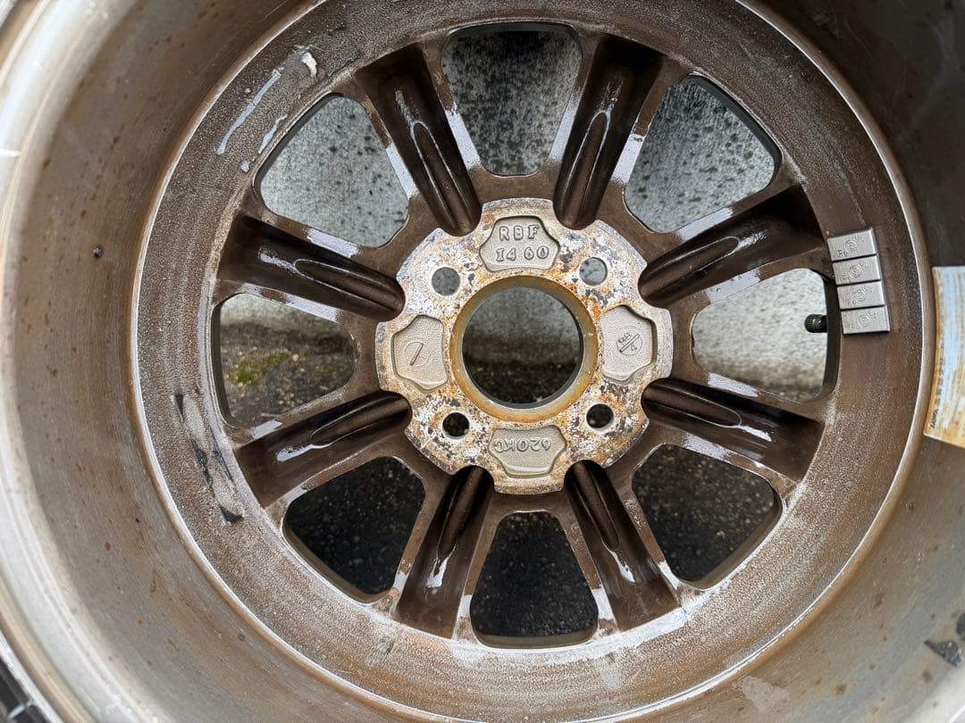 ②必ず4本セットでの購入でお願いします RSワタナベ 14インチ　ホイールセット