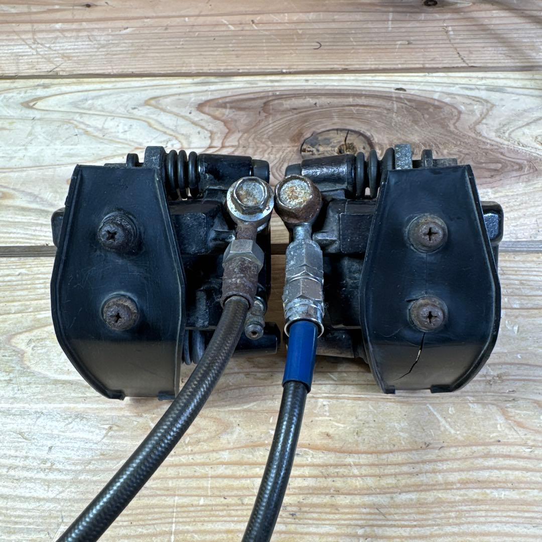 【当時物】純正gs400 gsx400f ダブルキャリパーニッシンマスターセット