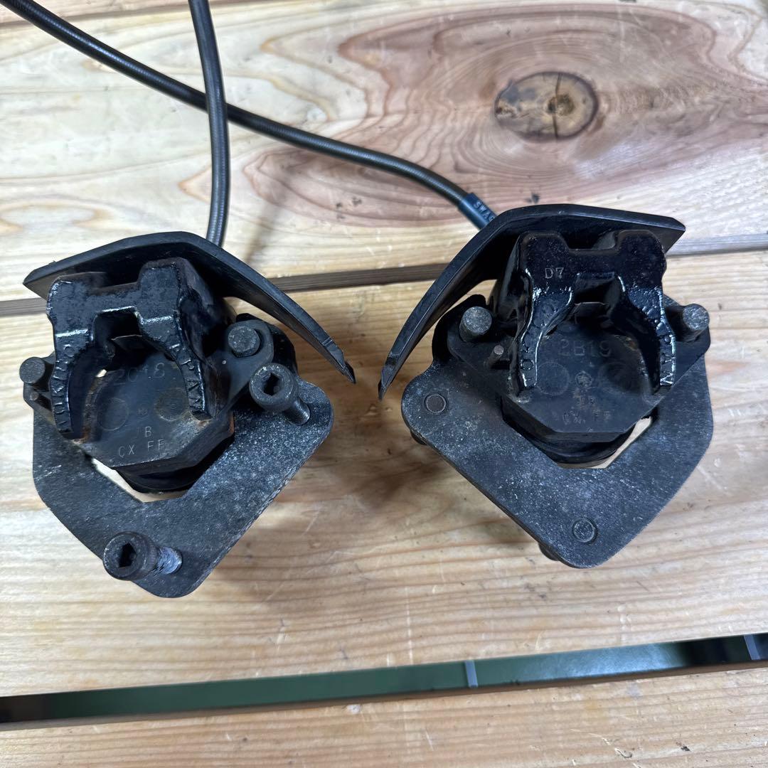 【当時物】純正gs400 gsx400f ダブルキャリパーニッシンマスターセット