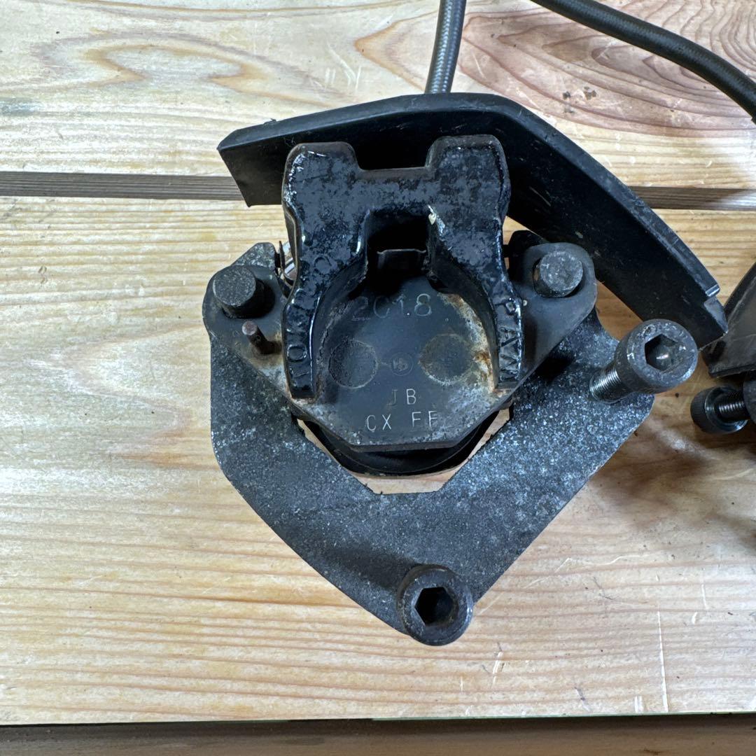 【当時物】純正gs400 gsx400f ダブルキャリパーニッシンマスターセット