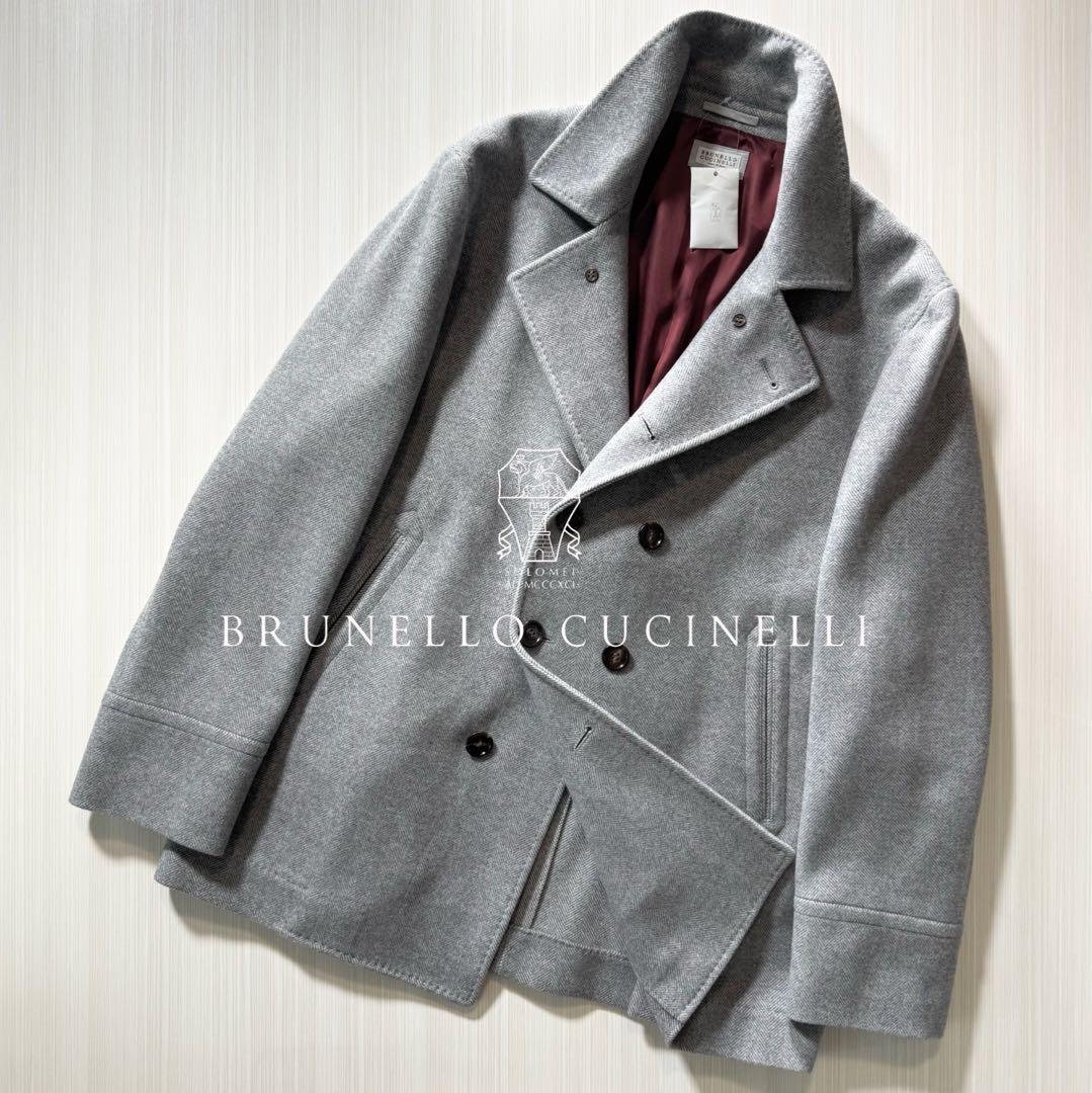 Q26★極美品★21-22AW★極上カシミヤ混 キャバンコート ブルネロクチネリ