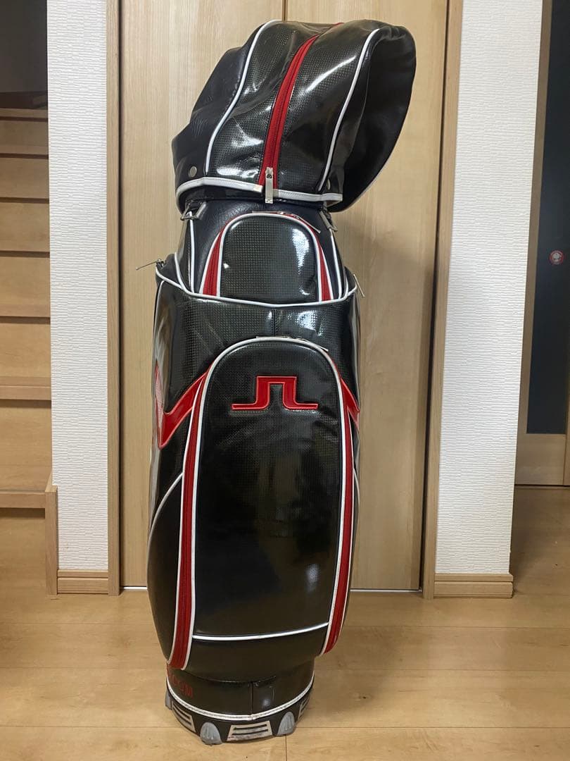 J.LINDEBERG キャディバッグ ブラック/レッド
